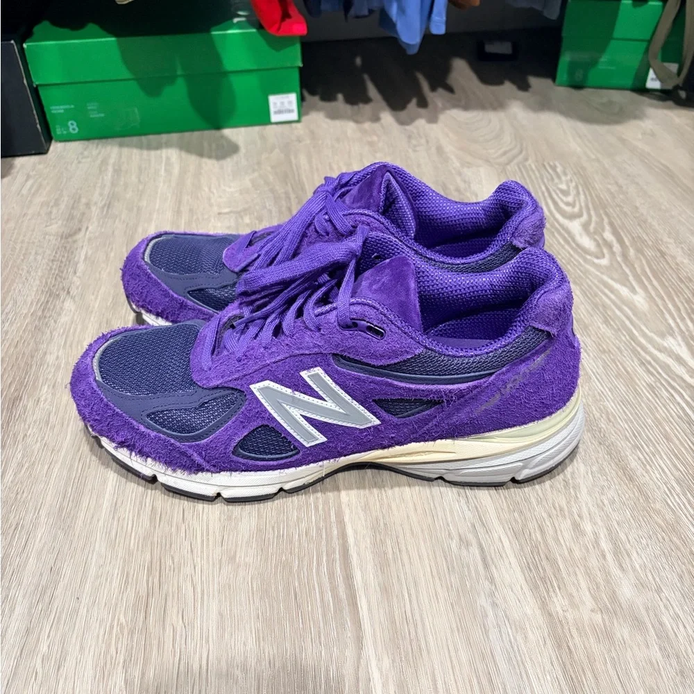 New Balance Men’s 990v4 Purple - Picture 8 of 12
